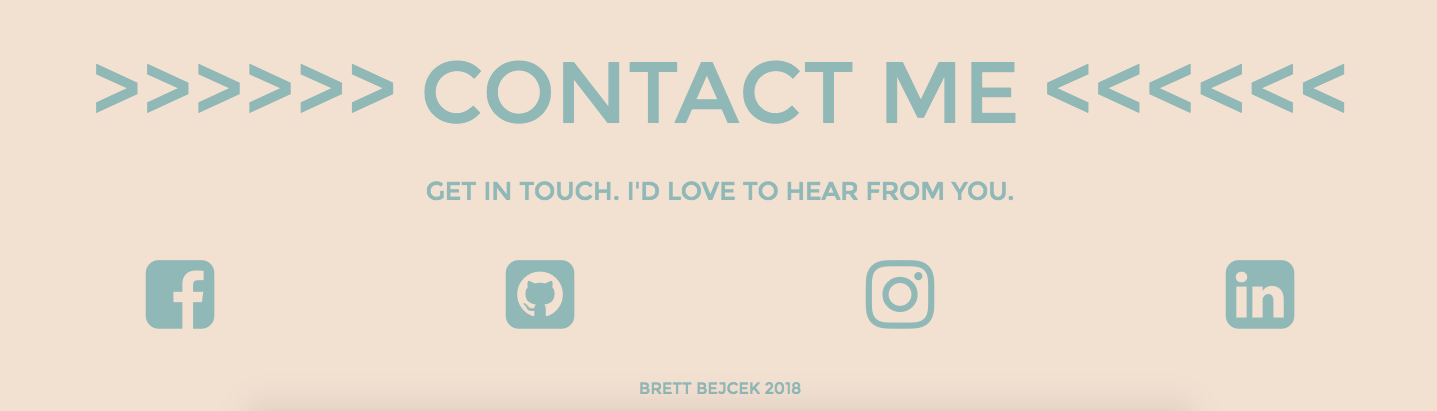Contact Me Section